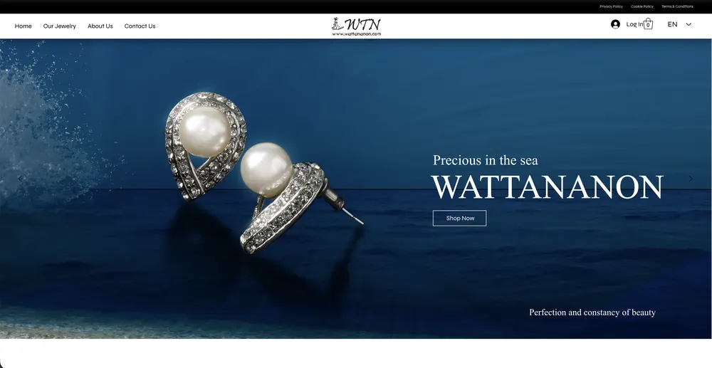 เว็บไซต์ Wattananon Jewelry